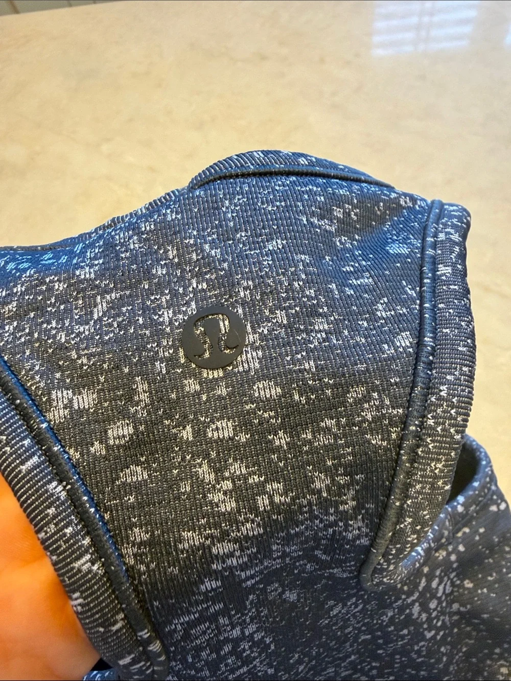 lululemon athletica Navy Speckled Racerback Tank